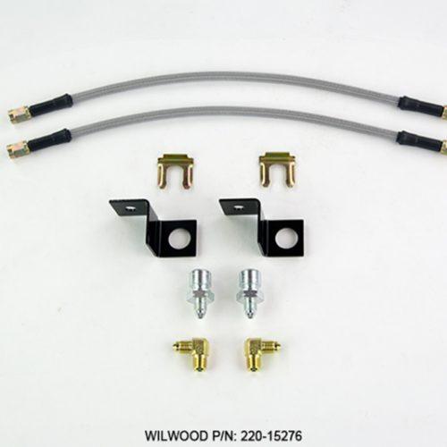 220-15276 Wilwood Flexline Kit 14 inch -3 M10-1.5 IF 1/8 NPT 90 Degree Drop-in