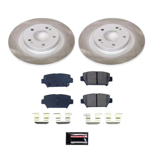 2018-2020 Mitsubishi Eclipse Cross Rear Semi-Coated Rotor Brake Assembly - Premium Replacement