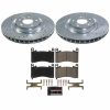 2021-2025 Acura TLX Front Z23 Evolution Brake Upgrade Kit - Heavy-Duty Drilled & Slotted Rotors with Carbon-Fiber Ceramic Pads - Premium Replacement