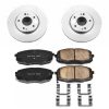 2010-2013 Kia Forte Front Heavy-Duty Brake Rotor and Ceramic Brake Pad Assembly - Premium Replacement