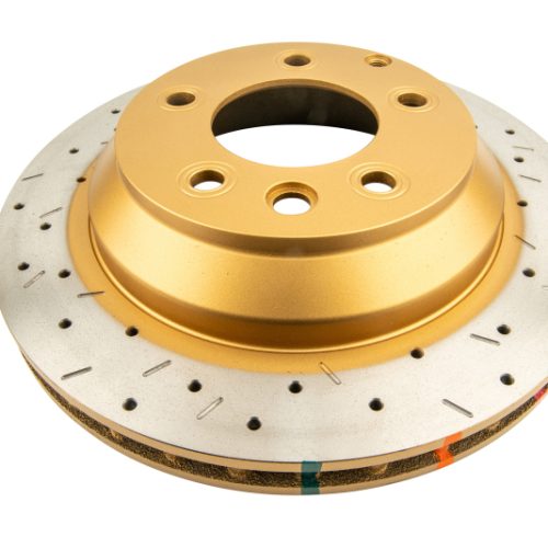 DBA 4000 Series Rear Drilled and Slotted Rotor for Audi Q7 2010 Porsche Cayenne 2010 Volkswagen Touareg - Premium Replacement - Image 3