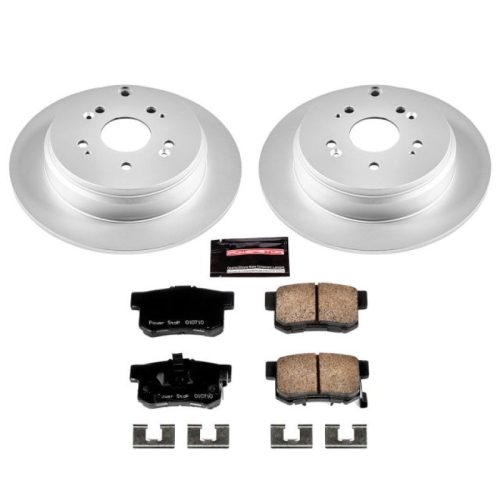 2010-2016 Acura RDX Rear PowerStop Z17 Evolution Geomet Coated Brake Rotor and Ceramic Pad Assembly - Premium Replacement