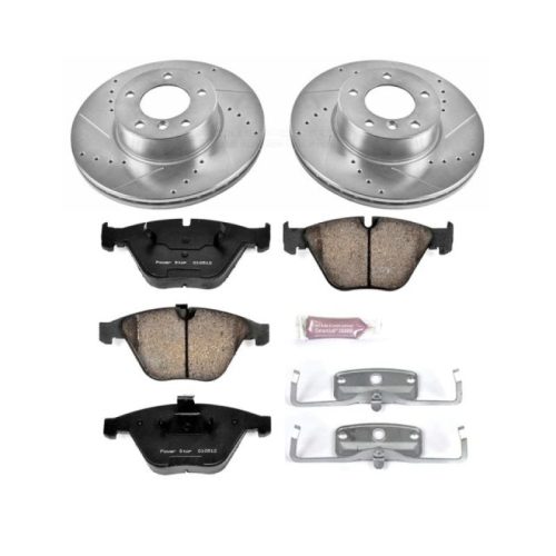 2010 BMW 328i xDrive Front Brake Rotor and Pad Assembly - Heavy-Duty Drilled & Slotted Performance Upgrade by PowerStop Part K4678