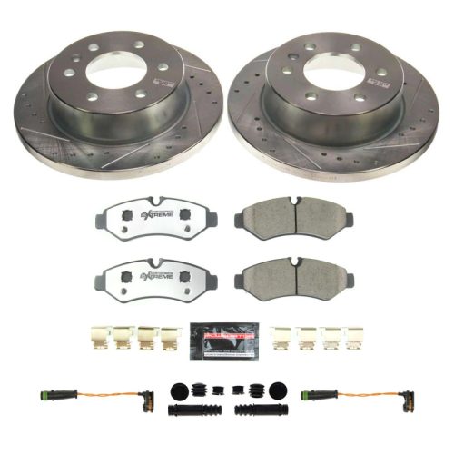 2019-2021 Mercedes-Benz Sprinter 1500 & 2500 Heavy-Duty Brake Rotors and Carbon-Fiber Ceramic Brake Pads - Premium Replacement