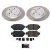 2016-2018 Mazda 6 Rear Semi-Coated Rotor Brake Assembly with Ceramic Pads - Premium Replacement