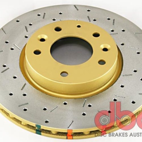 DBA 4000 Series Drilled and Slotted Front Rotor for Mazda 6 and Ford Fusion 2006-2009 - Premium Replacement