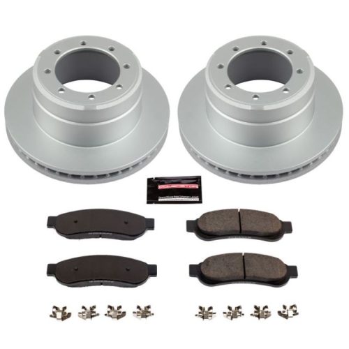 2010-2010 Ford F-350 Super Duty Rear Brake Rotor and Ceramic Brake Pad Assembly - Premium Replacement