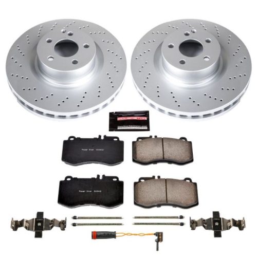 2010-2014 Mercedes-Benz E350 Front Z23 Evolution Sport Coated Brake Kit - Heavy-Duty Replacement for European Vehicles