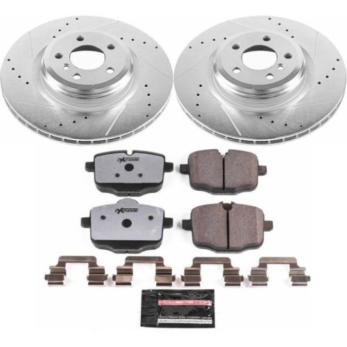 2010-2014 BMW 550i GT & xDrive Heavy-Duty Performance Brake Upgrade Kit with Drilled & Slotted Rotors and Carbon-Fiber Ceramic Pads - Premium Replacement
