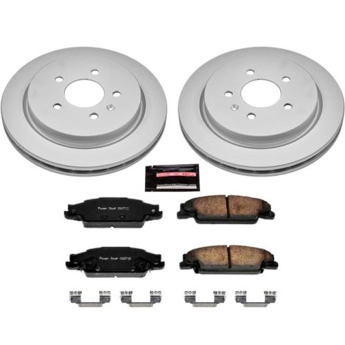 2003-2009 Cadillac CTS & STS Rear PowerStop Z17 Evolution Geomet Coated Brake Rotor and Ceramic Pad Assembly - Premium Replacement