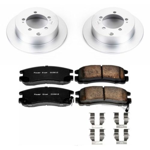 1994-2003 Mitsubishi Eclipse & 1994-2002 Chrysler Sebring Rear Brake Rotor and Ceramic Pad Assembly - Heavy-Duty Fleet Replacement