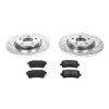 2009-2013 Audi A4 & A5 Rear Z23 Evolution Sport Brake Upgrade Kit - Premium Heavy-Duty Drilled & Slotted Rotors with Carbon-Fiber Ceramic Pads and Hardware