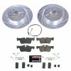 2014-2019 BMW i3 Rear PowerStop Z23 Evolution Sport Brake Upgrade Kit - Heavy-Duty Drilled & Slotted Rotors with Carbon-Fiber Ceramic Pads and Hardware - Premium Replacement