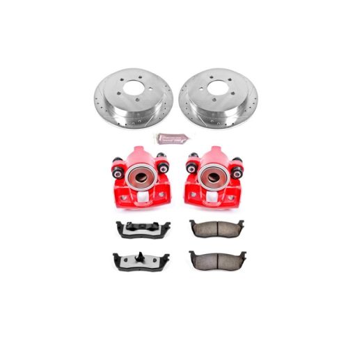 2001-2003 Ford F-150, 2002 Lincoln Blackwood Heavy Duty Brake Rotor and Carbon-Fiber Ceramic Brake Pad Upgrade - Premium Replacement