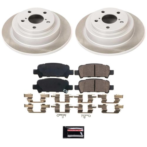 2001-2003 Subaru Impreza, 1998-1999 Subaru Forester Rear Semi-Coated Rotor Brake Assembly - Premium Replacement