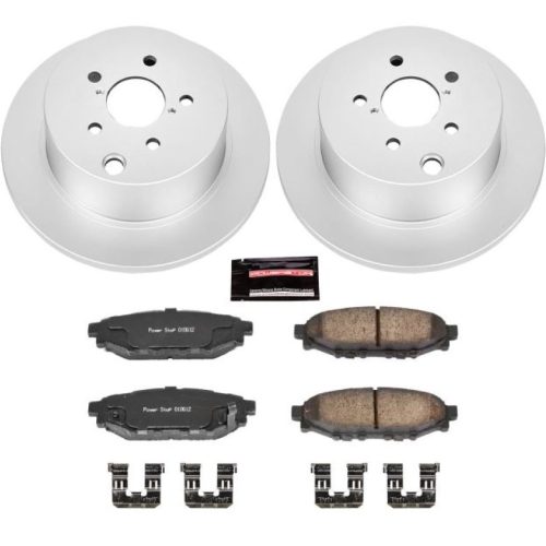 2012-2013 Subaru Impreza Rear PowerStop Z17 Evolution Geomet Coated Brake Rotor and Ceramic Pad Assembly - Premium Replacement