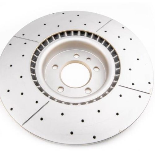 DBA X Gold Street Series Rotor Front Drilled & Slotted for Land Rover Range Rover Sport 2010-15 - Premium Replacement - Image 3