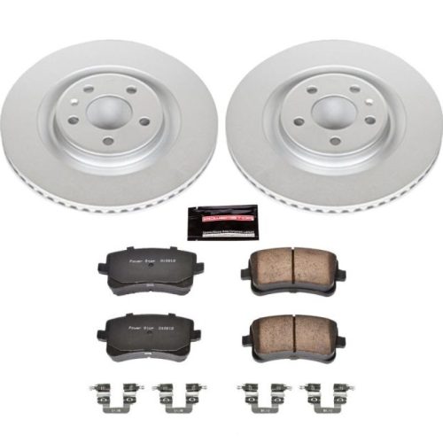 2012-2015 Audi S4, S5, and Q5 Rear Z23 Evolution Sport Coated Brake Rotor and Pad Assembly - Premium Replacement
