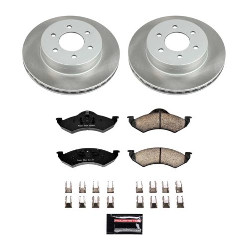 2000-2002 Dodge Dakota & Durango Front Semi-Coated Rotor Brake Assembly - Heavy-Duty Fleet Replacement