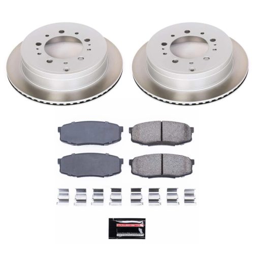2014-2014 Toyota Tundra, 2008-2011 Lexus LX570 Rear Semi-Coated Rotor Brake Assembly - Heavy-Duty Fleet Replacement