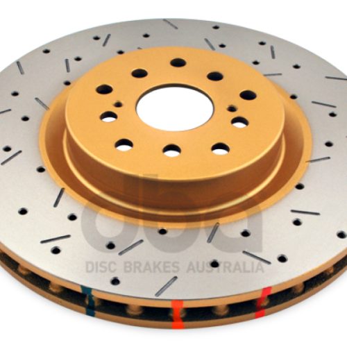 DBA 4000 Series XS Brake Rotor for Subaru Impreza 2004-2014 Front Drilled and Slotted Premium Replacement - Image 6