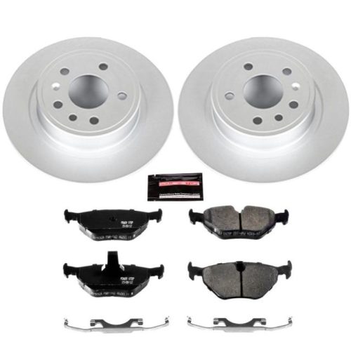 2000-2007 Saab 9-5 Rear Z23 Evolution Sport Coated Brake Rotor Kit - Heavy-Duty Performance Replacement
