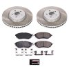 2005-2009 Subaru Legacy Front Semi-Coated Rotor Brake Assembly with Ceramic Pads - Premium Replacement