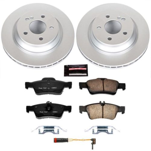 2012-2013 Mercedes-Benz S350 Rear PowerStop Z23 Evolution Sport Coated Brake Kit - Heavy-Duty Replacement for Enhanced Braking and Towing Reliability