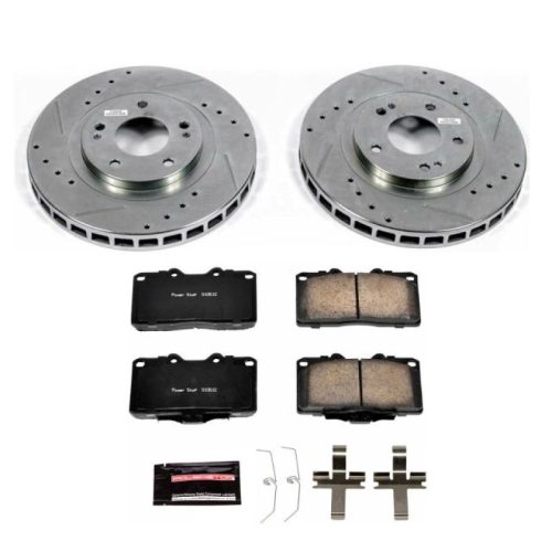 1991-1993 Mitsubishi 3000GT & Dodge Stealth Front Brake Rotor and Carbon-Fiber Ceramic Pad Assembly - Heavy-Duty Performance Upgrade