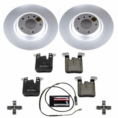 2012-2018 BMW 3 Series & M240i Rear Z23 Evolution Sport Coated Brake Rotor and Carbon-Fiber Ceramic Brake Pads - Premium Replacement