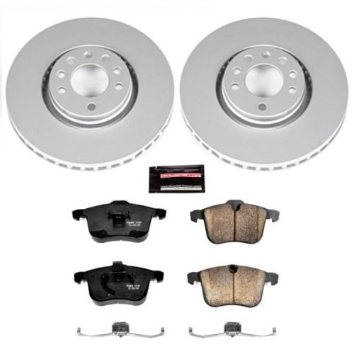 2006-2011 Saab 9-3 Front Z23 Evolution Sport Coated Brake Kit - Heavy-Duty Replacement for European Vehicles