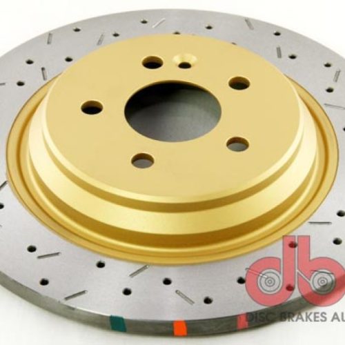 DBA 4000 Series Drilled & Slotted Rotor Rear Fitment for Mercedes-Benz ML '00-'05 - Premium Replacement - Image 2