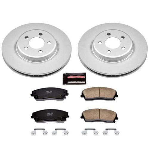 2005-2010 Chrysler 300 & 2006-2010 Dodge Magnum Front Z17 Evolution Geomet Coated Brake Rotor and Ceramic Pad Assembly - Premium Replacement