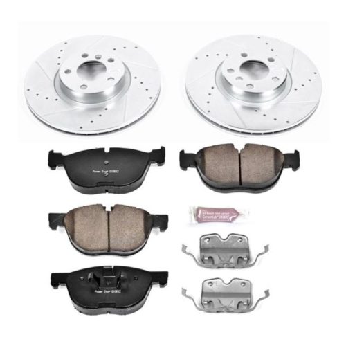 2010-2018 BMW X5 Front Z23 Evolution Sport Brake Rotor and Pad Assembly - Heavy Duty Performance Upgrade