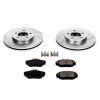 1995-1998 Ford Windstar Front PowerStop Z23 Evolution Sport Brake Upgrade Kit - Heavy-Duty Drilled & Slotted Rotors with Carbon-Fiber Ceramic Pads - Premium Replacement