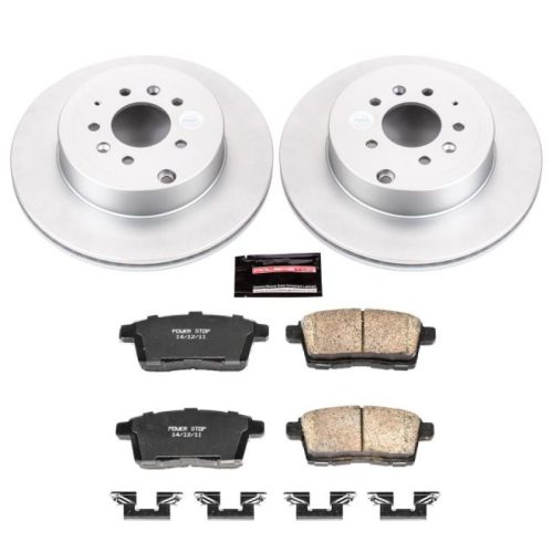 2007-2010 Mazda CX-9 Rear Brake Rotor and Ceramic Brake Pad Assembly - Premium Replacement
