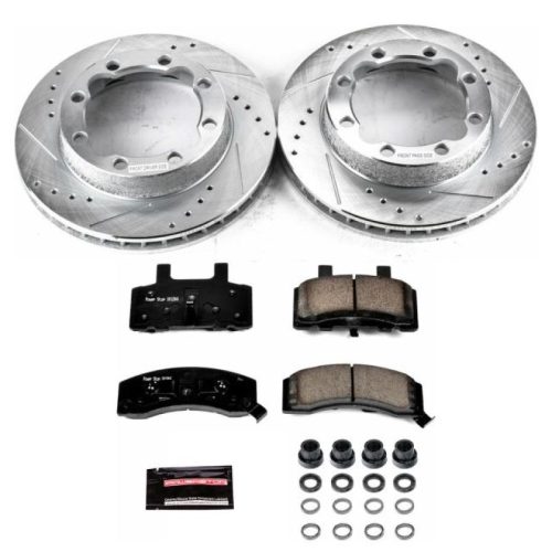 1996-1999 GMC K1500 Suburban Front Brake Rotor and Pad Assembly - Heavy Duty Performance Upgrade