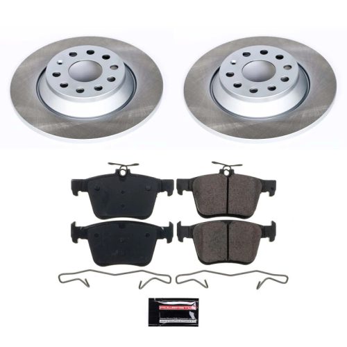 2016-2019 Audi TT Quattro & Volkswagen Tiguan Rear Semi-Coated Rotor Brake Assembly - Heavy-Duty Replacement for Reliable Fleet Performance