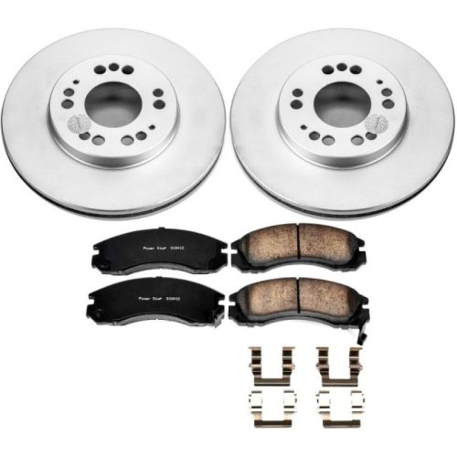 1992-1997 Mitsubishi Diamante Front Brake Rotor and Ceramic Pad Assembly - Premium Replacement