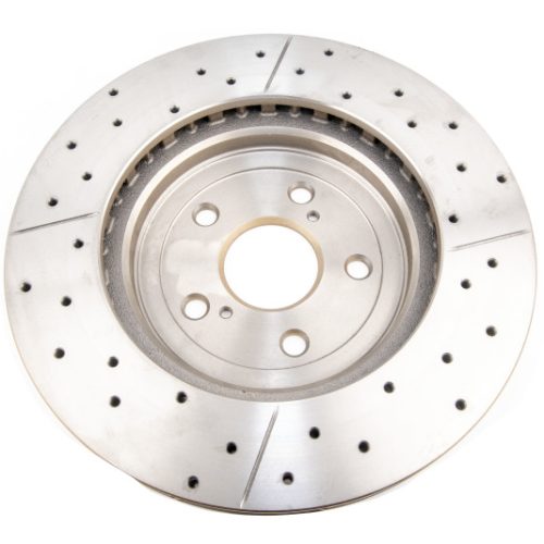DBA X Gold Street Series Front Drilled and Slotted Rotor for Lexus RX330 RX350 and Highlander 2004-2006 - Premium Replacement - Image 2