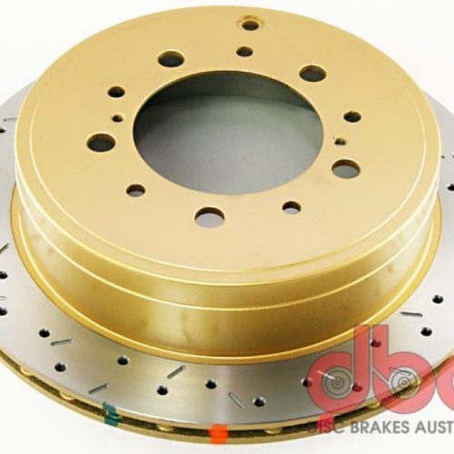 DBA 4000 Series Rear Drilled and Slotted Rotor for Toyota Land Cruiser and Tacoma 2007-13 - Premium Heavy-Duty Replacement - Image 3