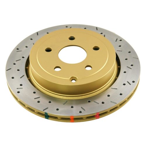 DBA 4000 Series XS Rotor for Pontiac G8 and Chevrolet Caprice 2008-14 Rear Drilled and Slotted Performance Replacement - Image 3
