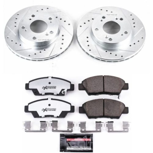 2011-2015 Honda CR-Z Front Z26 Street Warrior Brake Upgrade Kit - Premium Heavy-Duty Performance Replacement