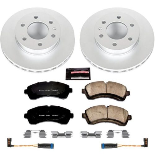 2010-2015 Mercedes-Benz Sprinter 3500 & Dodge Sprinter 3500 Front Z23 Evolution Sport Coated Brake Rotor and Carbon Ceramic Pad Assembly - Premium Replacement