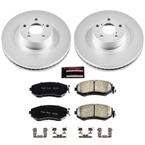 2013-2015 Subaru BRZ & Scion FR-S Front PowerStop Z17 Evolution Geomet Coated Brake Rotor and Ceramic Pad Assembly - Heavy-Duty Fleet Replacement