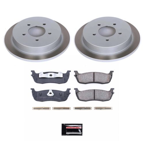 1997-2000 Ford Expedition & 1998-1999 Lincoln Navigator Rear Semi-Coated Rotor Brake Assembly - Premium Replacement