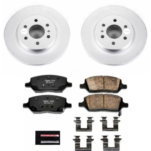 2007-2008 Buick Terraza Rear Z17 Evolution Geomet Coated Brake Rotor and Ceramic Pad Assembly - Heavy-Duty Fleet Replacement