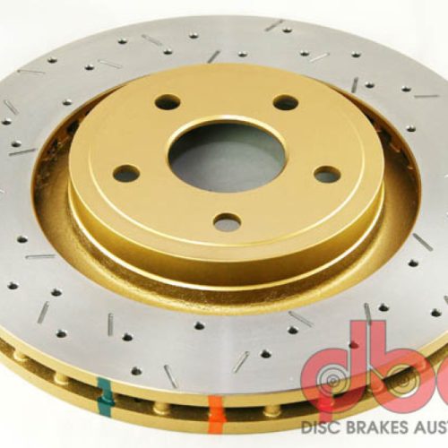 DBA 4000 Series T3 Slotted and Drilled Front Rotor for Jeep Grand Cherokee 2006-10 - Premium Replacement - Image 2