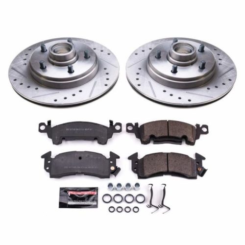 1982-1985 Oldsmobile Delta 88 Front PowerStop Z23 Evolution Sport Brake Rotor and Pad Upgrade - Premium Heavy-Duty Replacement