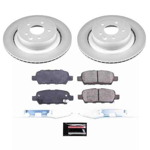 2014-2015 Infiniti Q60 Rear Brake Rotor and Ceramic Pad Assembly - Premium Replacement